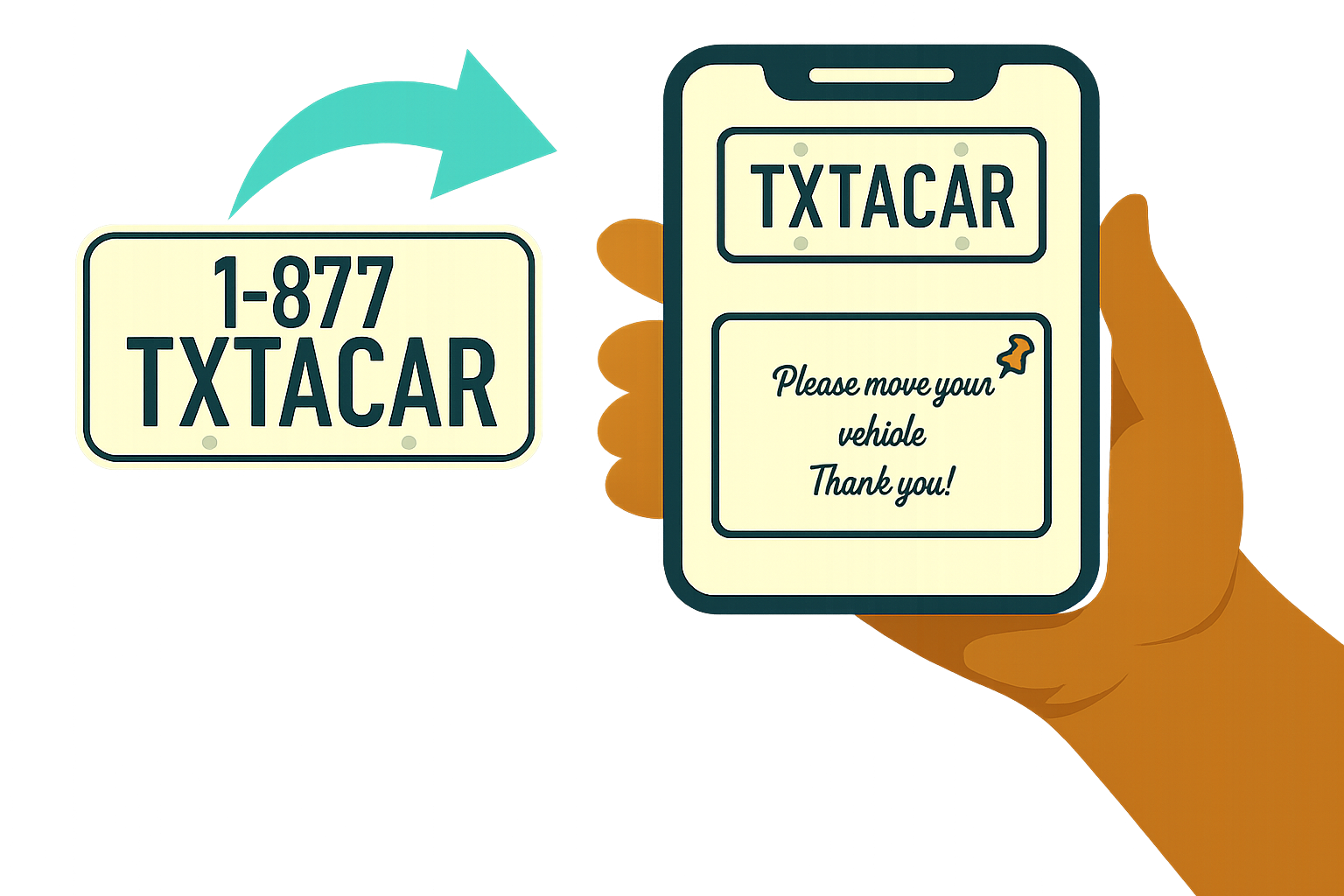 877-TXT-A-CAR Logo